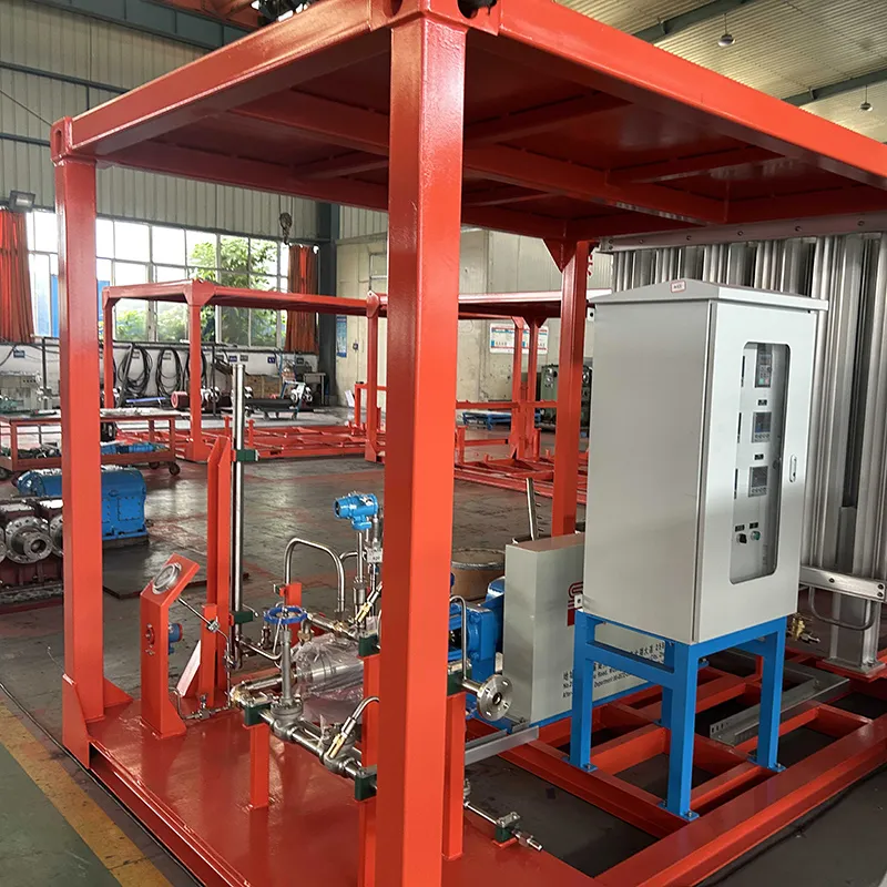 lox lar linガス充填ポンプスキッド